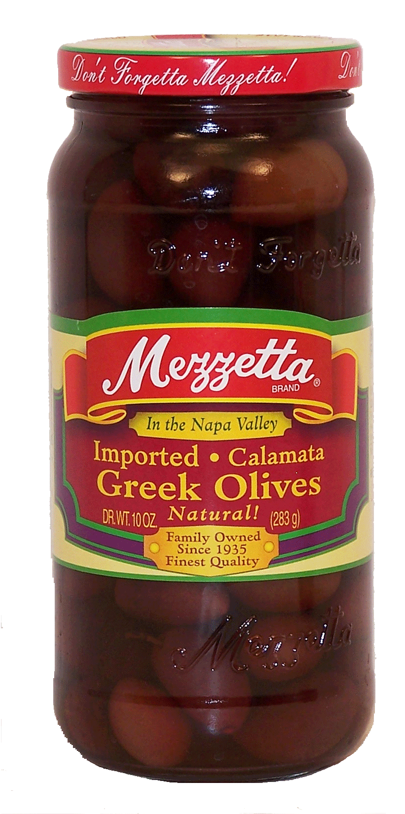 Mezzetta  greek olives, imported, calamata Full-Size Picture